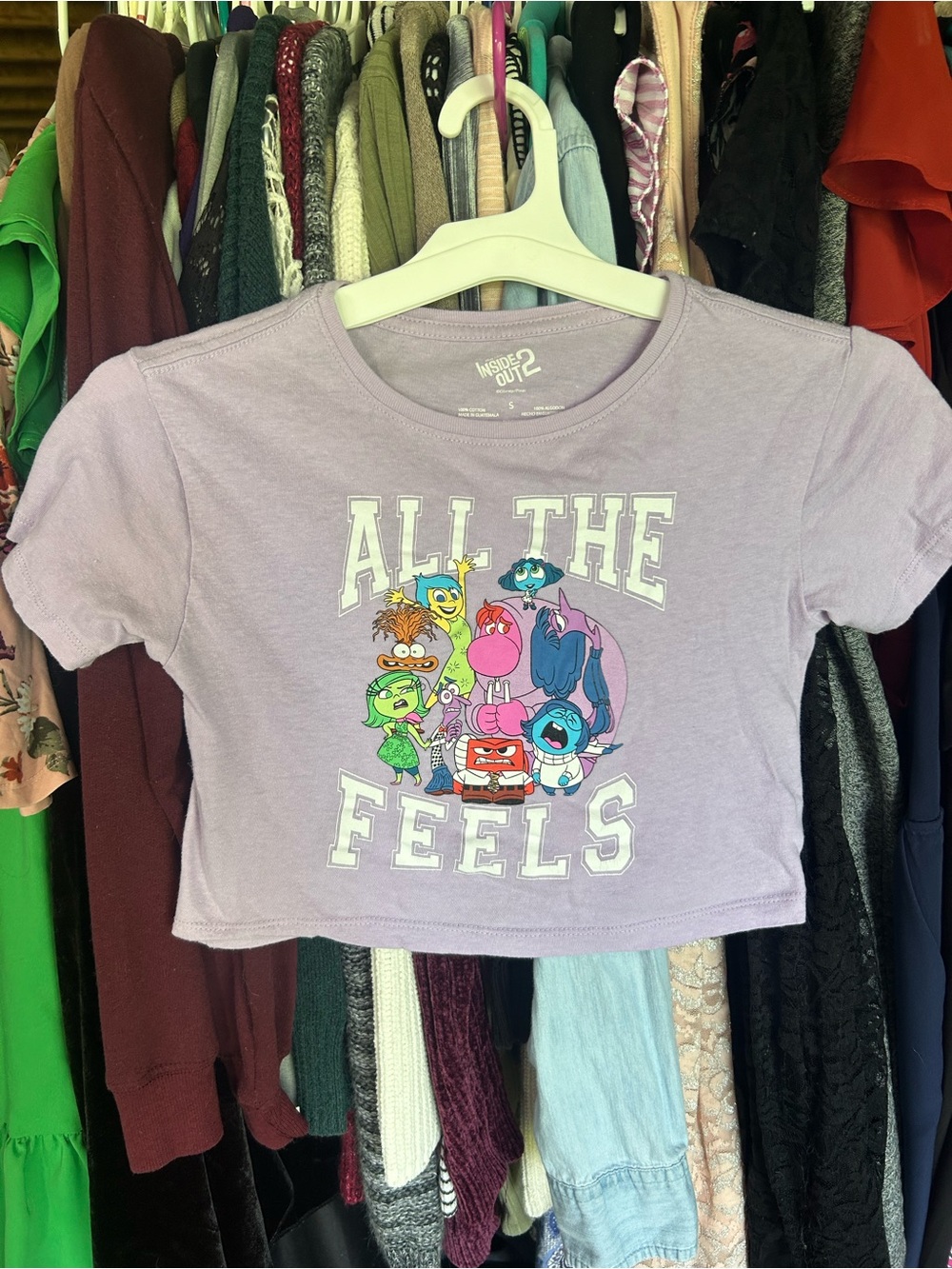 Disney Lavender 'All The Feels' Short Sleeve Graphic Tee